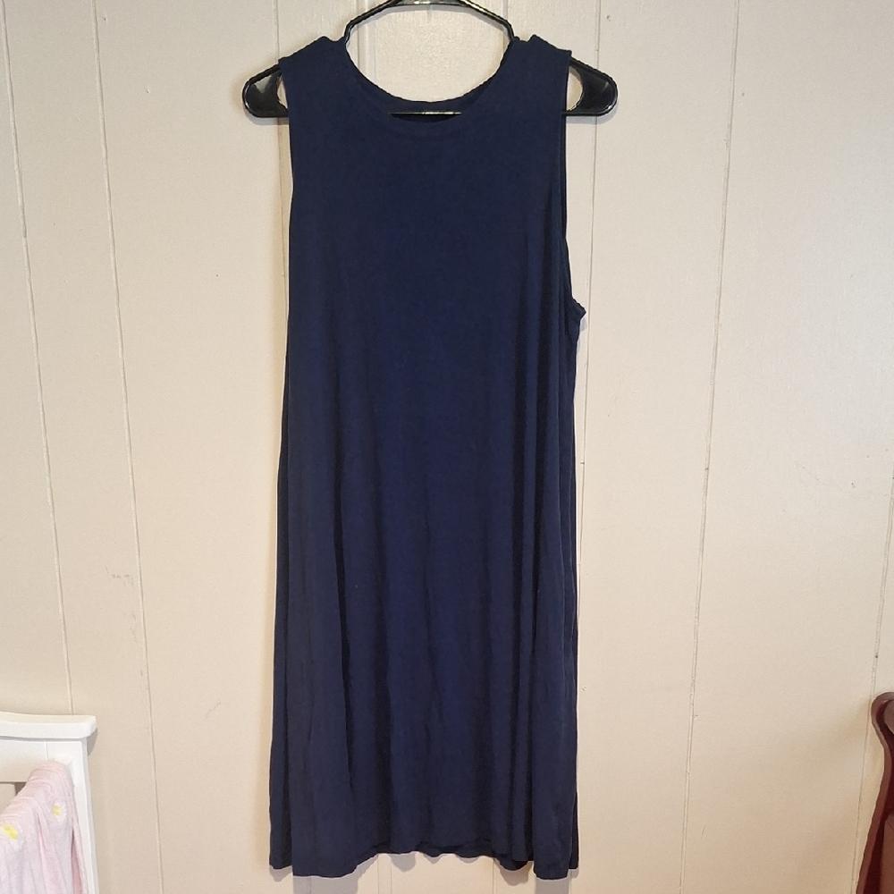 Time And Tru Sleeveless Navy Dress Size XL